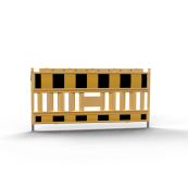 Schake EURO2 | panel fence | YELLOW | barrier type NOX yellow / black | film RA1/A | without lamp adapter